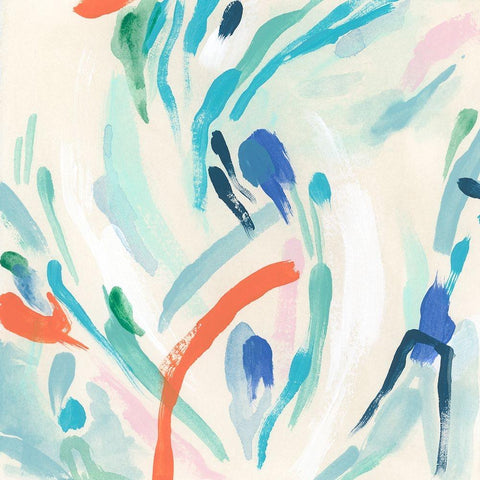 Spatial Interaction III Black Modern Wood Framed Art Print with Double Matting by Vess, June Erica