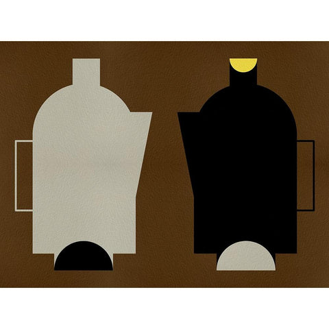 Shadow Vessle II Black Modern Wood Framed Art Print by Wang, Melissa