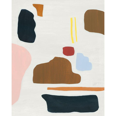 Geo Spots I Black Modern Wood Framed Art Print by Popp, Grace