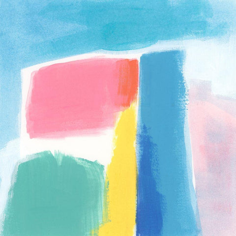 Pivot Palette I Black Modern Wood Framed Art Print with Double Matting by Vess, June Erica