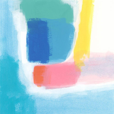 Pivot Palette III Black Modern Wood Framed Art Print with Double Matting by Vess, June Erica