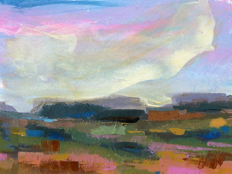 Gods Country  I White Modern Wood Framed Art Print with Double Matting by Quin, Marabeth