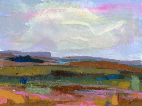 Gods Country  II White Modern Wood Framed Art Print with Double Matting by Quin, Marabeth