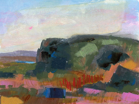 Gods Country  III Black Ornate Wood Framed Art Print with Double Matting by Quin, Marabeth