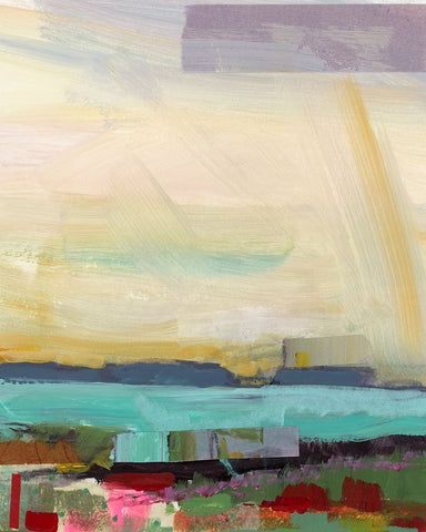 Open Roads I Black Ornate Wood Framed Art Print with Double Matting by Quin, Marabeth