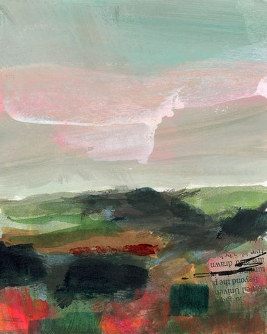 Open Roads III White Modern Wood Framed Art Print with Double Matting by Quin, Marabeth