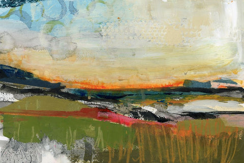 The Long Way Home I White Modern Wood Framed Art Print with Double Matting by Quin, Marabeth