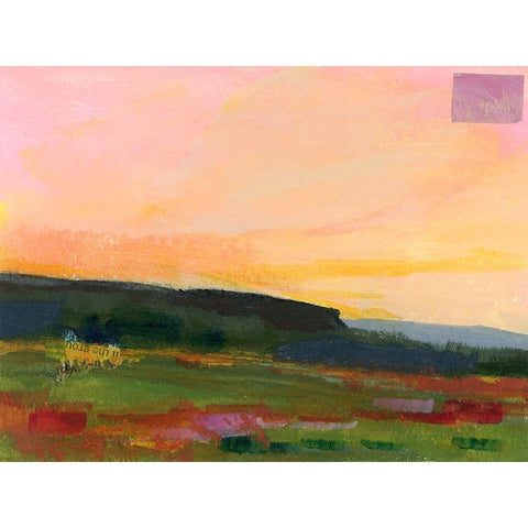 The Western Sky II White Modern Wood Framed Art Print by Quin, Marabeth