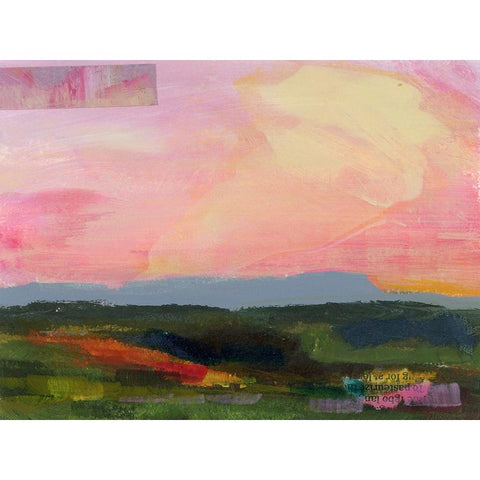 The Western Sky III White Modern Wood Framed Art Print by Quin, Marabeth