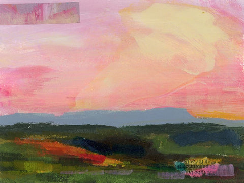 The Western Sky III Black Ornate Wood Framed Art Print with Double Matting by Quin, Marabeth