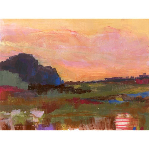 The Western Sky IV Gold Ornate Wood Framed Art Print with Double Matting by Quin, Marabeth