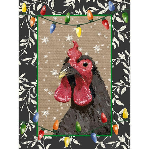 County Christmas Farm IV White Modern Wood Framed Art Print by Reynolds, Jade