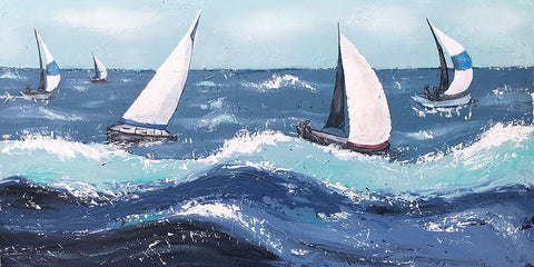 Final Sailing  III Black Ornate Wood Framed Art Print with Double Matting by Reynolds, Jade