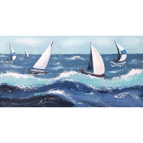 Final Sailing  III Gold Ornate Wood Framed Art Print with Double Matting by Reynolds, Jade