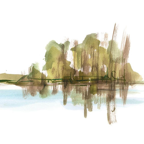 Bayou Study II Gold Ornate Wood Framed Art Print with Double Matting by Harper, Ethan