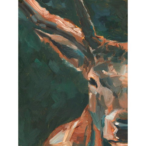 Cropped Western Study II Black Modern Wood Framed Art Print with Double Matting by Harper, Ethan