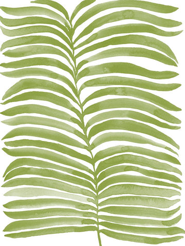 Kelp Block Silhouette II White Modern Wood Framed Art Print with Double Matting by Moore, Regina