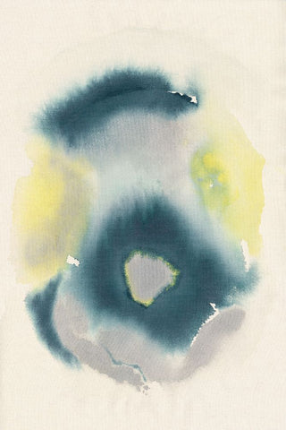 Sulphur Sapphire II Black Modern Wood Framed Art Print by Lam, Vanna