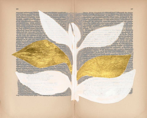 Pressed Diary I White Modern Wood Framed Art Print with Double Matting by Lam, Vanna