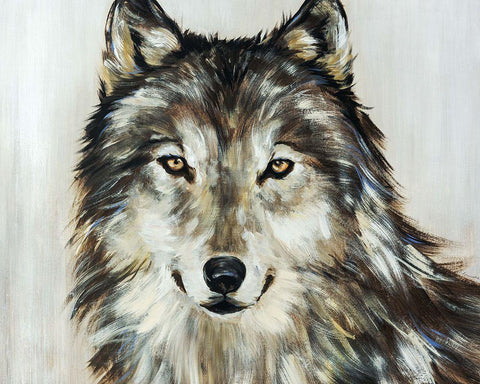 Into the Grey White Modern Wood Framed Art Print with Double Matting by Edmunds, Sydney