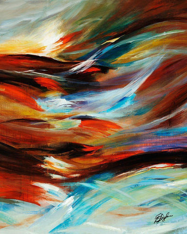 Moroccan Wind Black Ornate Wood Framed Art Print with Double Matting by Douglass, Farrell