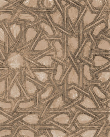 Ornamental Design II Black Ornate Wood Framed Art Print with Double Matting by Saunders, Alonzo