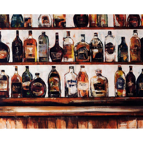 Taste of Tops Black Modern Wood Framed Art Print by Edmunds, Sydney