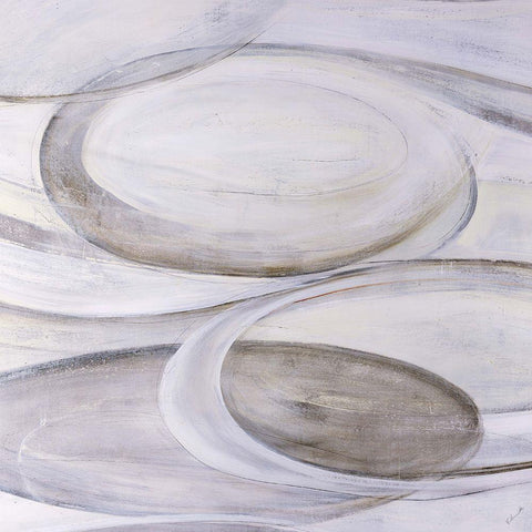 Vanilla Bean White Modern Wood Framed Art Print with Double Matting by Edmunds, Sydney