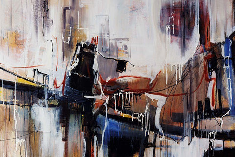 Rush Hour Black Ornate Wood Framed Art Print with Double Matting by Edmunds, Sydney