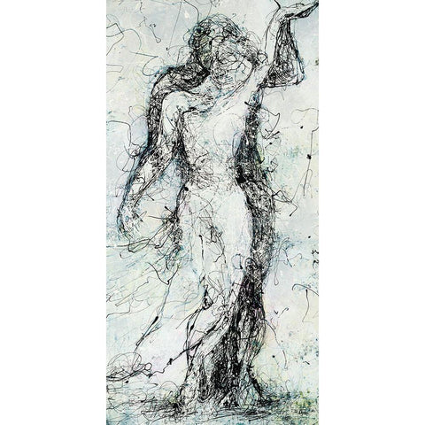 Inseparable White Modern Wood Framed Art Print by Drotar, Rikki