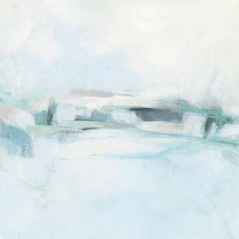 Winter Mirage I Black Modern Wood Framed Art Print by Vess, June Erica