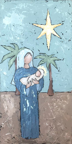 A Silent Night II Black Modern Wood Framed Art Print by Reynolds, Jade