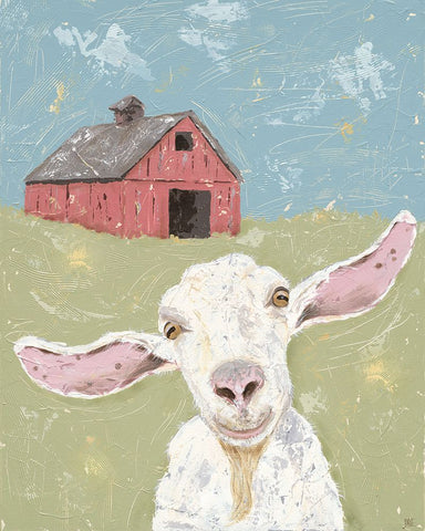 My Farm Friends III Black Modern Wood Framed Art Print by Reynolds, Jade