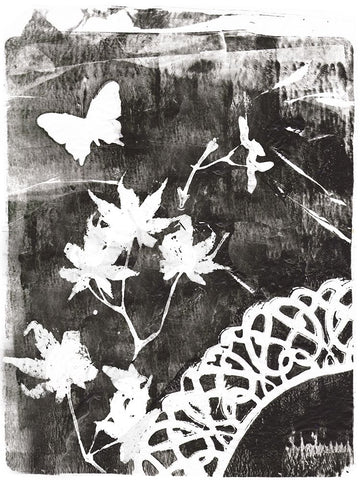 Dream Dimension II Black Modern Wood Framed Art Print by Wang, Melissa