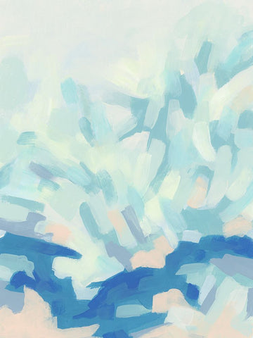 Mosaic Sky I Black Modern Wood Framed Art Print by Vess, June Erica