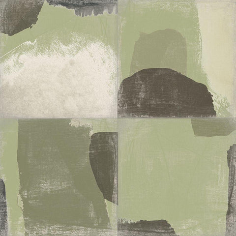 Custom Pastel Tile III Black Modern Wood Framed Art Print by Vess, June Erica