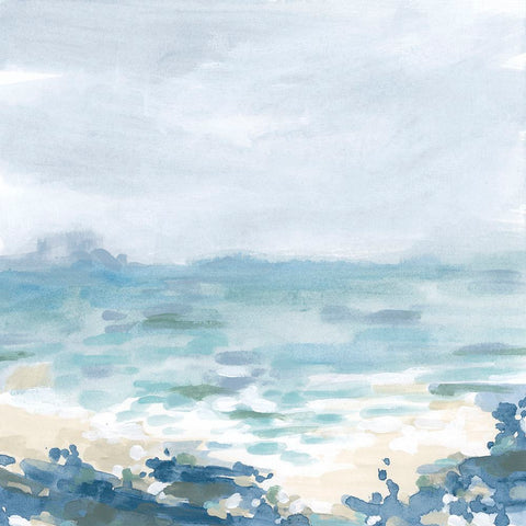 Seaspray Surf III Black Ornate Wood Framed Art Print with Double Matting by Vess, June Erica