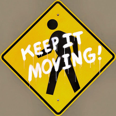 Graffiti Sign I Black Ornate Wood Framed Art Print with Double Matting by Saunders, Alonzo