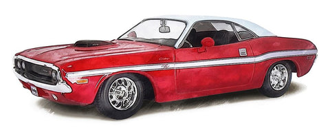 Classic Car III Black Modern Wood Framed Art Print by Saunders, Alonzo