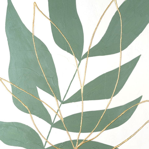 Layers of Leaves II Black Modern Wood Framed Art Print by Lam, Vanna