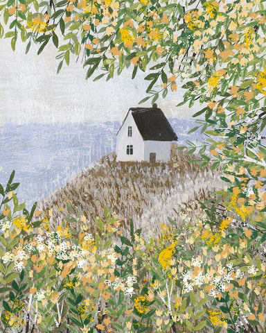 That Sea II Black Ornate Wood Framed Art Print with Double Matting by Wang, Melissa