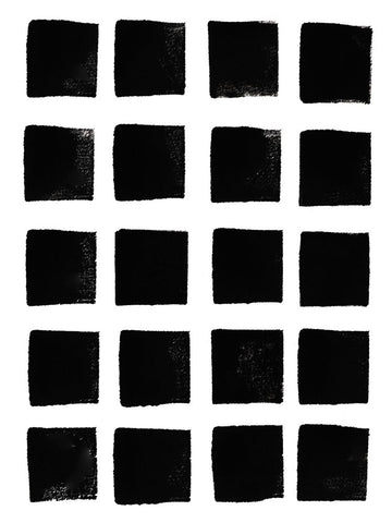 Square Print White Modern Wood Framed Art Print with Double Matting by Haase, Andrea