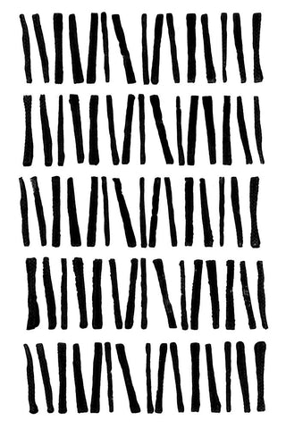 Inky Trace Black Modern Wood Framed Art Print by Haase, Andrea