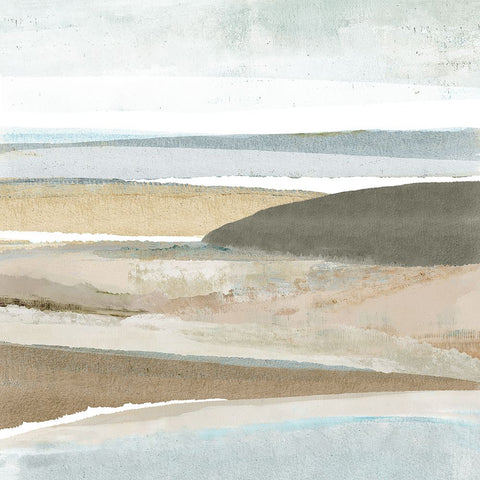 Brough Sands III Black Modern Wood Framed Art Print by Kouta, Flora