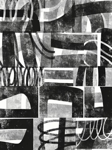 Compartment I Black Modern Wood Framed Art Print by Galapon, Nikki