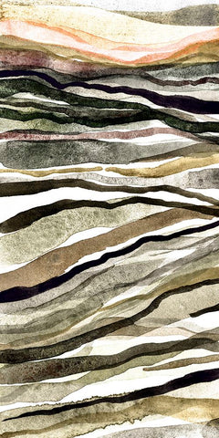 Waterscapes II Black Ornate Wood Framed Art Print with Double Matting by Galapon, Nikki