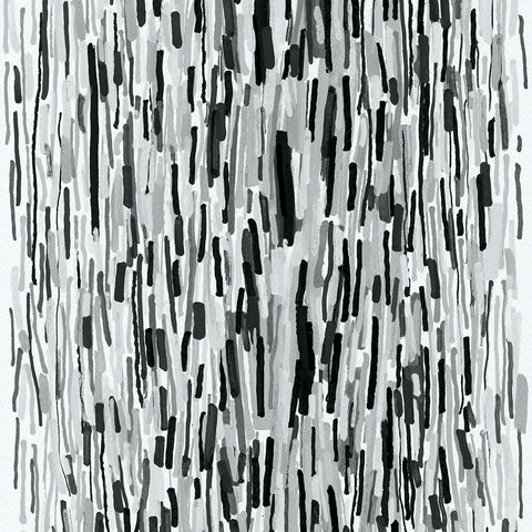 Charlotte Crosshatch White Modern Wood Framed Art Print with Double Matting by Galapon, Nikki