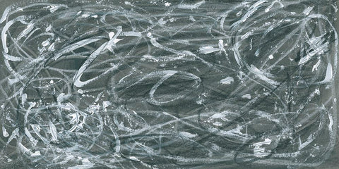 Static Scramble II Black Modern Wood Framed Art Print by Vess, June Erica