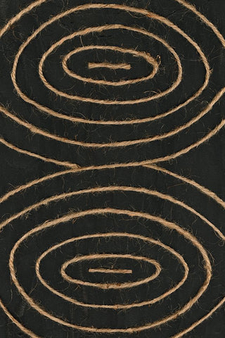 Linked In II White Modern Wood Framed Art Print with Double Matting by Saunders, Alonzo