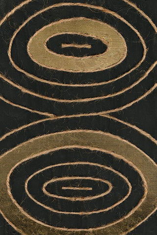 Linked In IV White Modern Wood Framed Art Print with Double Matting by Saunders, Alonzo